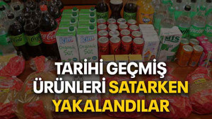Tarihi geçmiş ürünleri satarken yakalandılar